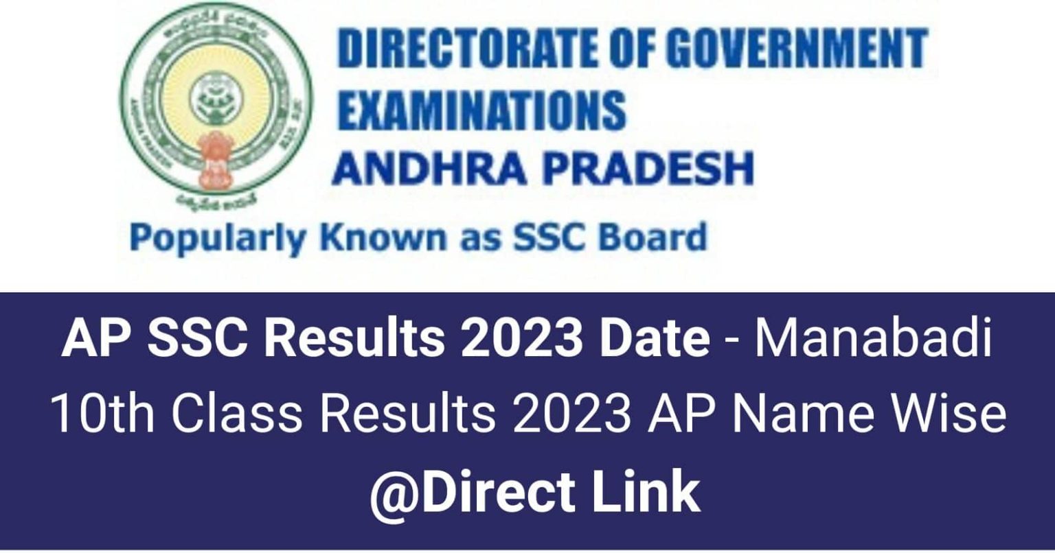 AP SSC Results 2023 OUT Manabadi 10th Class Results 2023 AP Name Wise