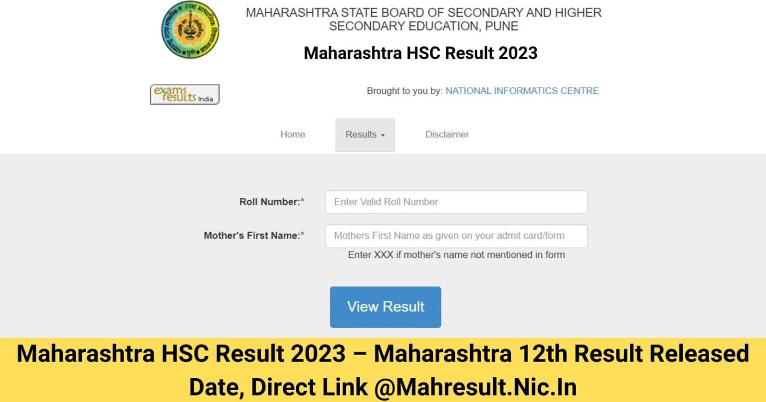 Maharashtra HSC Result 2023 OUT MAHA 12th HSC Result Released Date