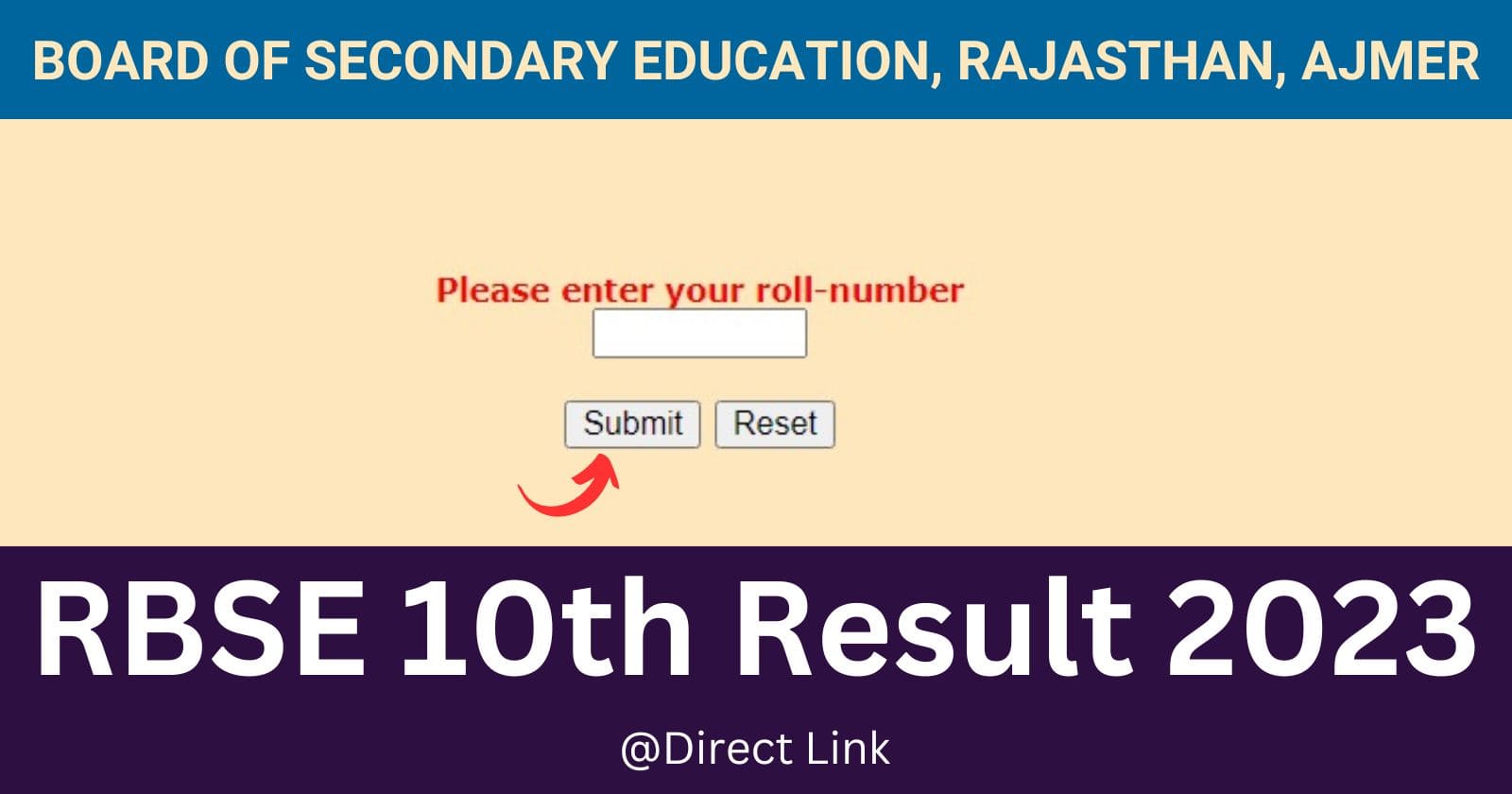 RBSE 10th Result 2023 OUT Rajasthan Class 10th Result Kab Aayega